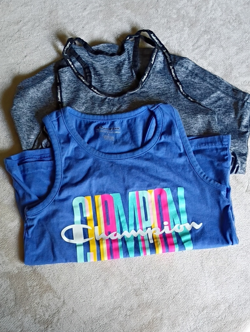 Champion Royal Blue Graphic Logo Tank Kids Top